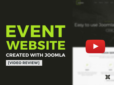 Joomla event template video review