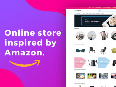 eCommerce website template inspired by Amazon amazon ecommerce gdpr ui ux web website template