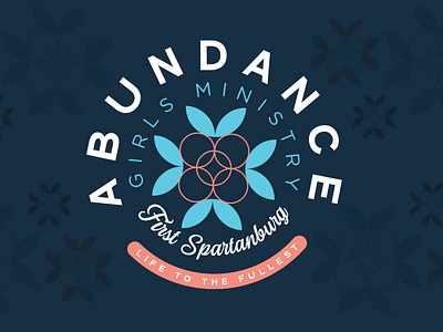ABUNDANCE Logo reversed abundance church girls girly jesus logo ministry