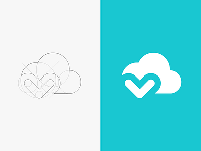 Cloud download app blue cloud download icon idea trajlov ui