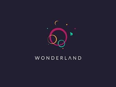 Wonderland colors geometry logo shapes trajlov vector wonderland