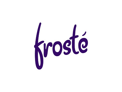 Frosté coffee froste logo typography