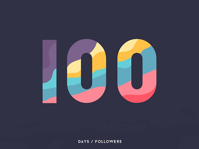 100th 100 colors days dribbble followers