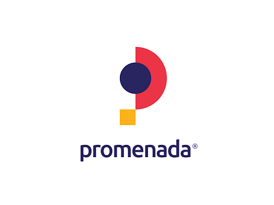 P monogram circle colours design letter logo monogram p purple square trajlov