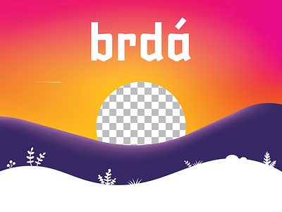 Brdá behance brda colors effect gradient hills new planets project sun trajlov transparent