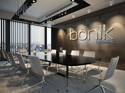 Bonik Coworking - Logo Design brand brand and identity brand design brand identity branding coworking coworking space illustrator logo logo design logotype