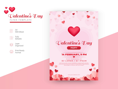 valentine s Day Party Flyer