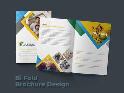 Business Bi Fold Brochure Design annual report