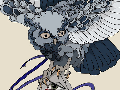 Owl ^^ design flat illustration web