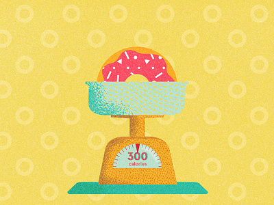 It's Okay To Eat Donuts! Digital Illustration