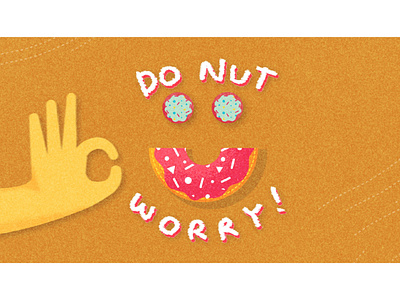 It's Okay To Eat Donuts! Digital Illustration