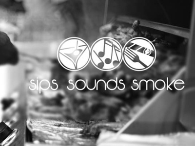 Sips Sounds Smoke Logo design logo