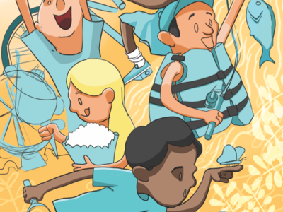 Fun Guide Cover illustration characters design design illustration