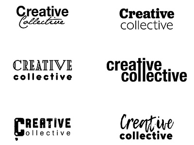 Creative Collective branding design illustration logo typography vector