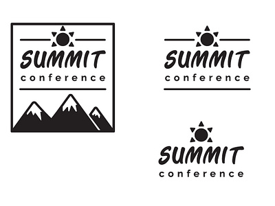 Summit logo concept branding design illustration logo typography vector