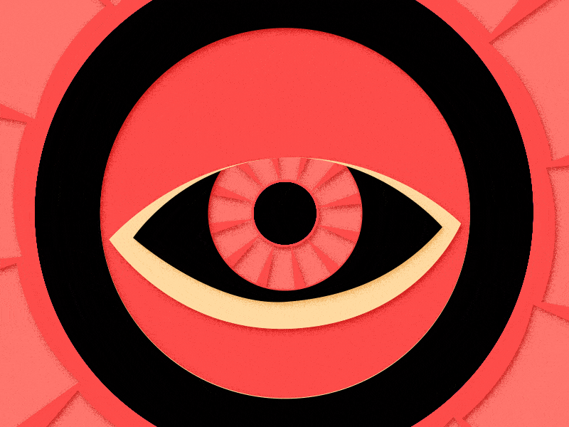 Psychedelic Eye aftereffects animation eye gif loop motion art psychedelic red