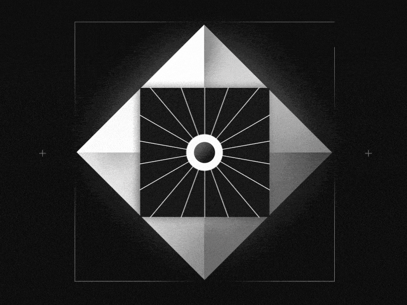 Geometric Eye aftereffects animation eye loop noir noise psychedelic shape animation