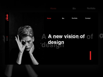 personal site design minimal typography ui ux web website