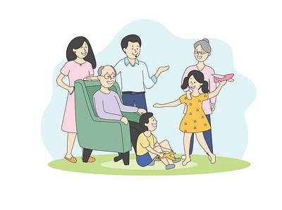 Family Consultation Illustration illustration vector web