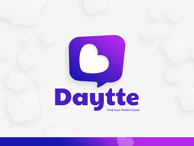 Daytte - a dating app app icon app logo app logo design branding data dating dating app dating app icon dating app logo dating app symbol dating logo dating website datingapp design identity design illustration logo love logo symbol symbol icon