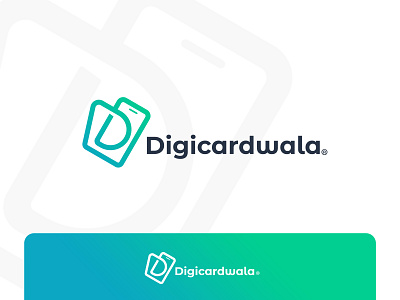 Logo Exploration for Digicardwala branding business card design business card psd card design card logo d letter d letter logo d logo design design agency flat icon identity design illustration logo logo design mobile logo symbol symbol design symbol icon