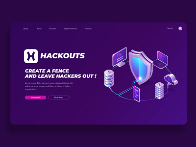 Hackouts Logo and branding
