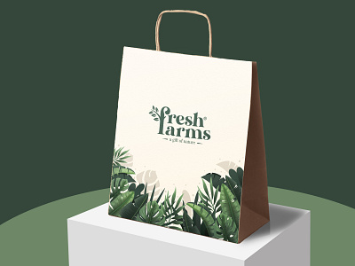 FreshFarms Logo and Branding branding branding agency branding design f f letter f logo f symbol green green logo illustration logo logo design logos logotype natural nature symbol symbol icon