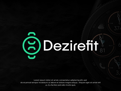 Dezirefit Logo and branding branding branding agency branding design d letter logo d logo design icon identity design illustration logo logo design logodesign logos logotype loop smartwatch smartwatch banner symbol symbol icon