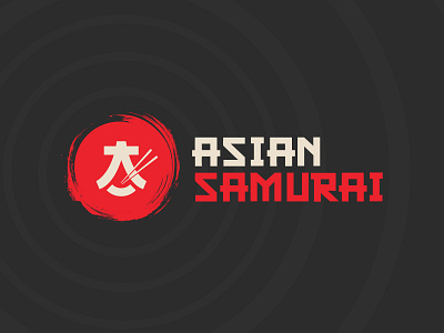 Asian Samurai Logo and Branding