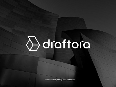 Draftora Logo 3d logo architecture architecture logo branding d app icon d letter d logo d symbol design icon identity design illustration logo logo design symbol symbol icon ui vector