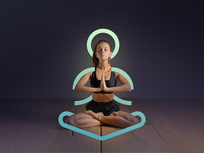 THE YOGA PRO Logo and branding branding design icon identity design illustration logo logomaker man logo meditatio0n logo meditation symbol symbol icon ui vector yoga yoga app icon yoga logo yoga symbol