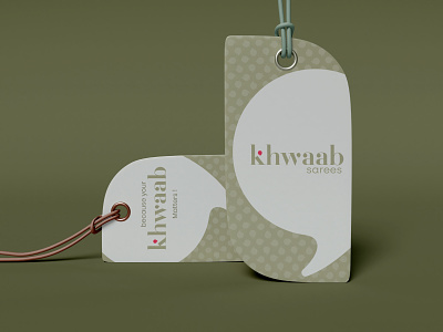 Khwaab Sarees logo and branding
