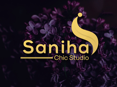 Logo for a Boutique Saniha Chic Studio Letter S logo.