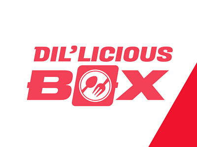 Dilicious box  Logo for a restaurant .