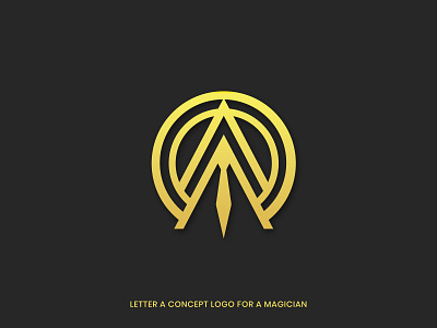 Letter A logo Concept for a renowed magician