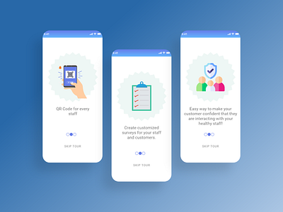 Walkthrogh Onboarding Screens app appdesign applicationuidesign appui appuiux branding design employeeapp icon illustration logo onboarding onboardingscreens ui uiux ux vector