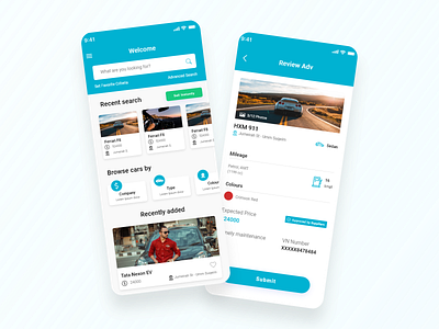 Car Marketplace App UI