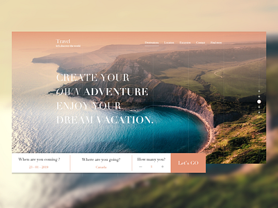 UI Travel agency website company design travel travel agency trip ui ui ux design ux designer website