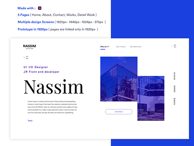 Nassim - Personal Blog template blog personal portfolio responsive ui ux
