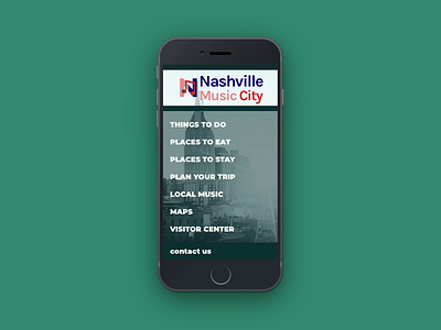 Nashville Informational Site: Mobile Version