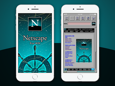 Netscape for iOS 90s browser classic ios navigator netscape retro web