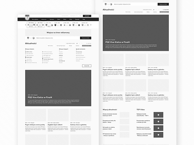 Sports League Website Wireframes by Ryszard on Dribbble