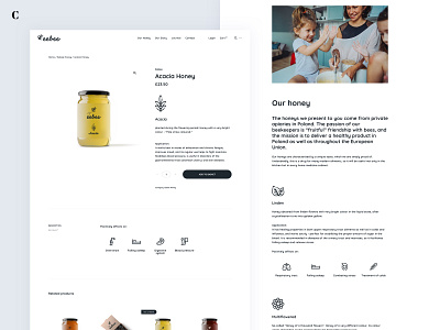 Website, branding and packages for eebee honey branding clean design ecommerce experience honey honeybee icon illustration packaging shop store ui ux web web design webpage website