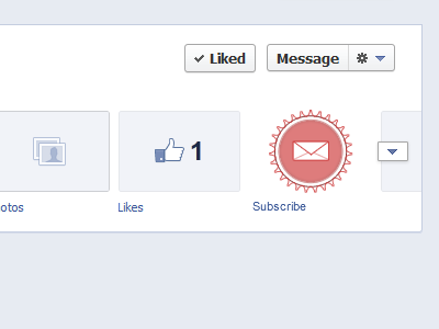 Facebook Icon facebook icon mail subscribe