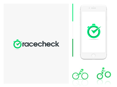 Brand Design for RaceCheck branding design illustration logo minimal tech vector