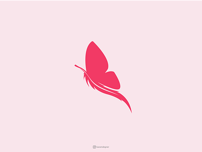 Butterfly +Feather logo animation brand identity branding butterfly design feather flat icon identity illustration logo logo design logomark logos mark symbol typography ui ux vector