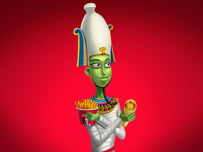 Osiris advertising cartoon character chracter igoryozzi igorzubkov kfc yozzi