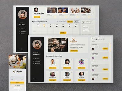 Scheduling platform (UI/UX) - Wally dashboard mvp platform product design schedule app ui ux