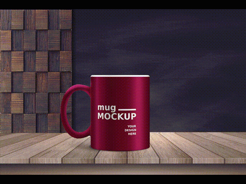 Animated Mug Mockup animated animated gif animation branding idenity logo logo mockup mock up mock up mockup mockups mug mug mockup photoshop psd mockup
