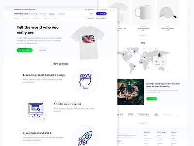 Ethnicity Landing Page ui design ui ux web design